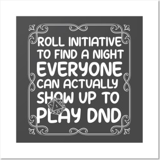 Roll Initiative DND Posters and Art